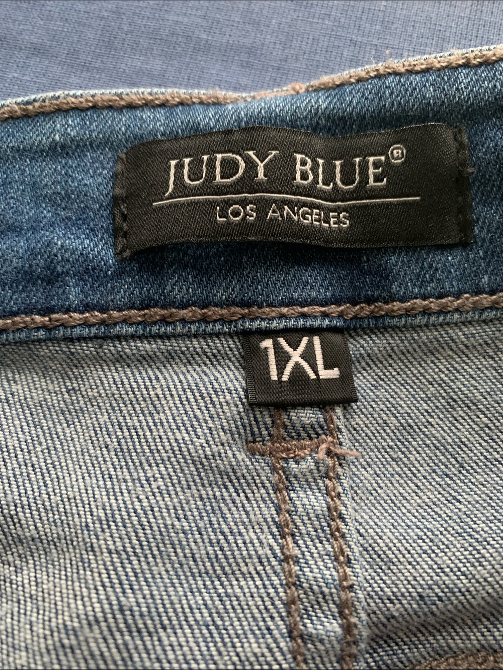 Judy Blue Light Blue Distressed Denim Shorts - Picture 6 of 9